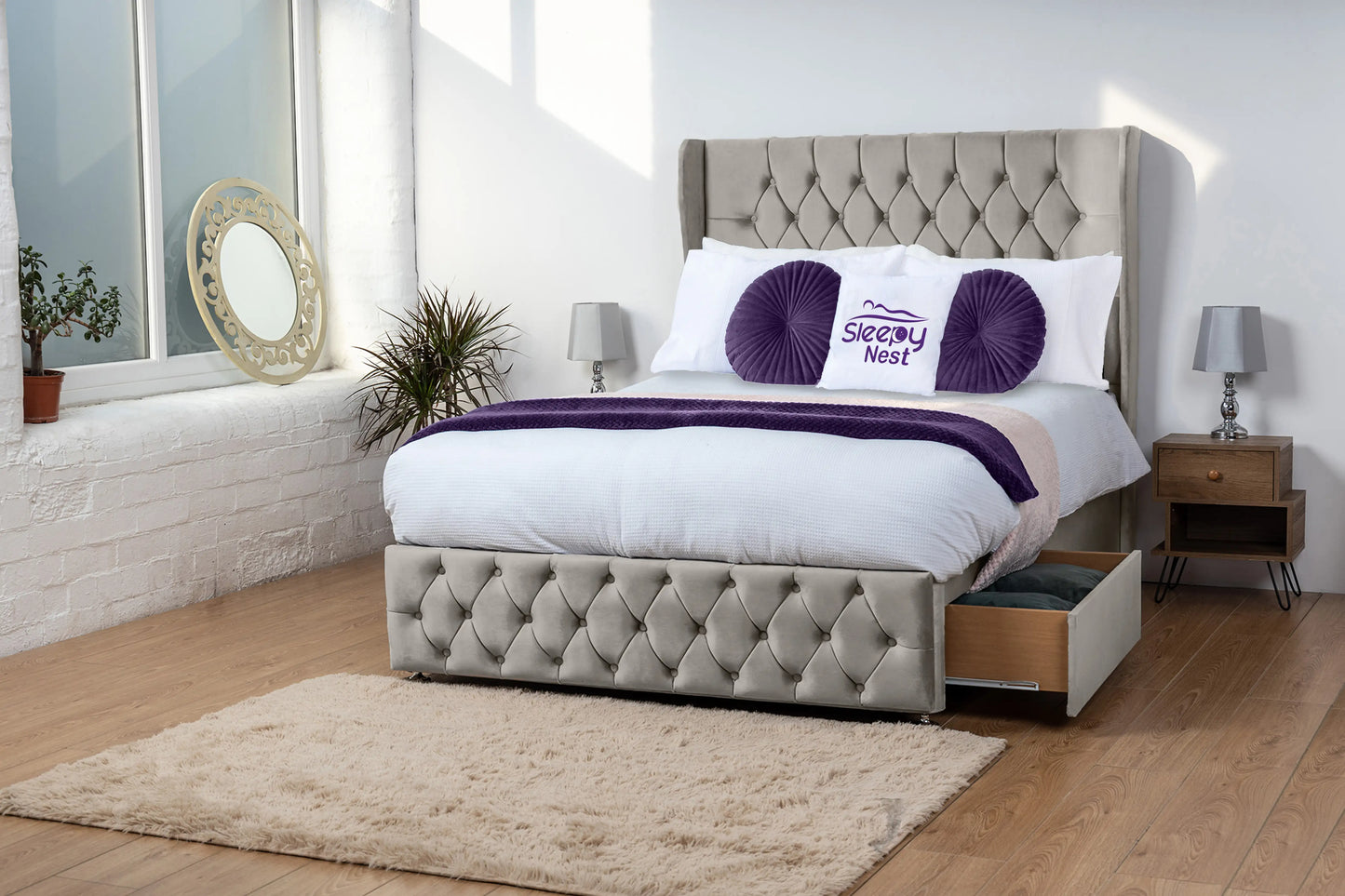 Luxor Wingback Divan Bed