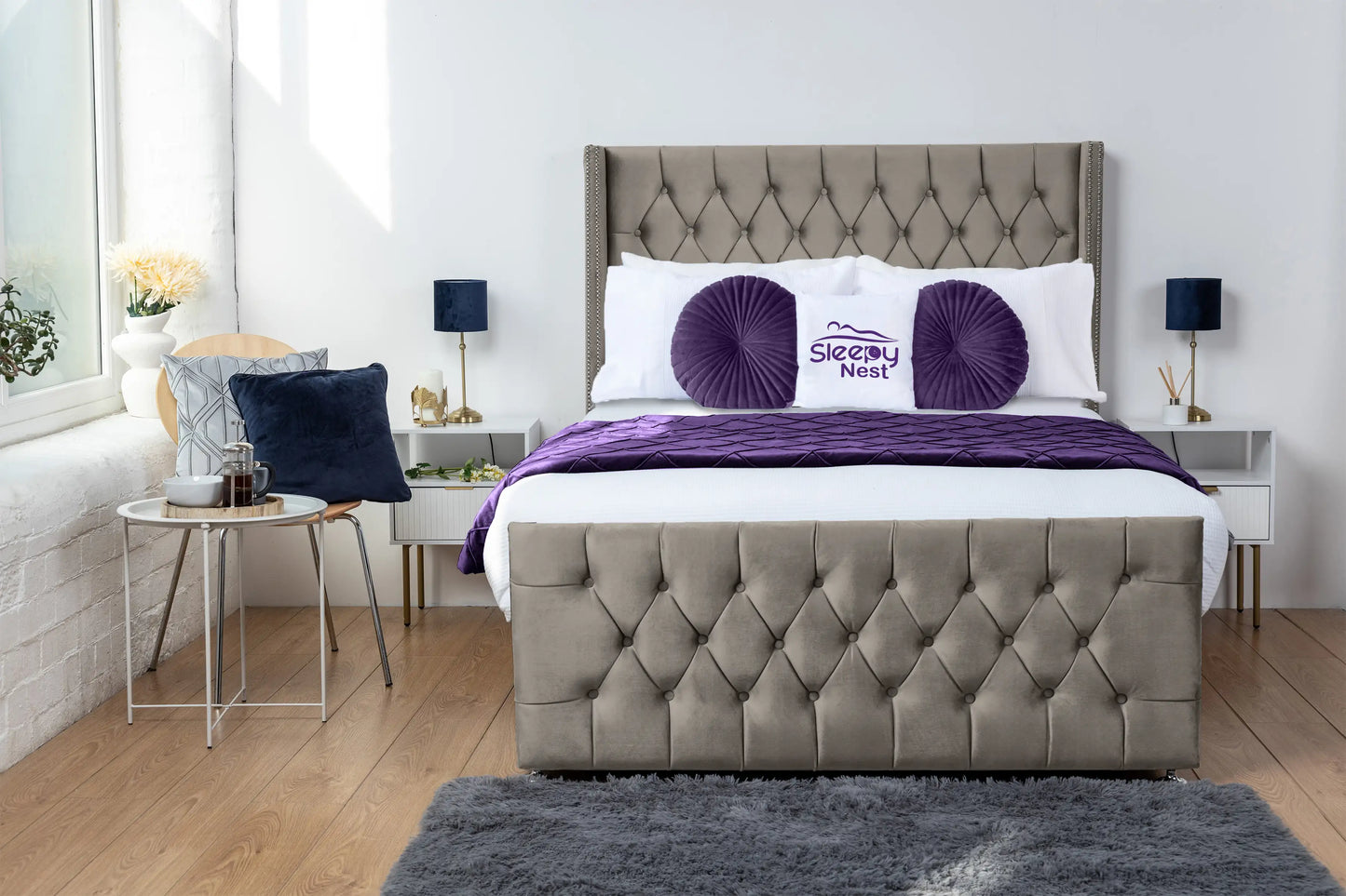 Emily Wingback Divan Bed
