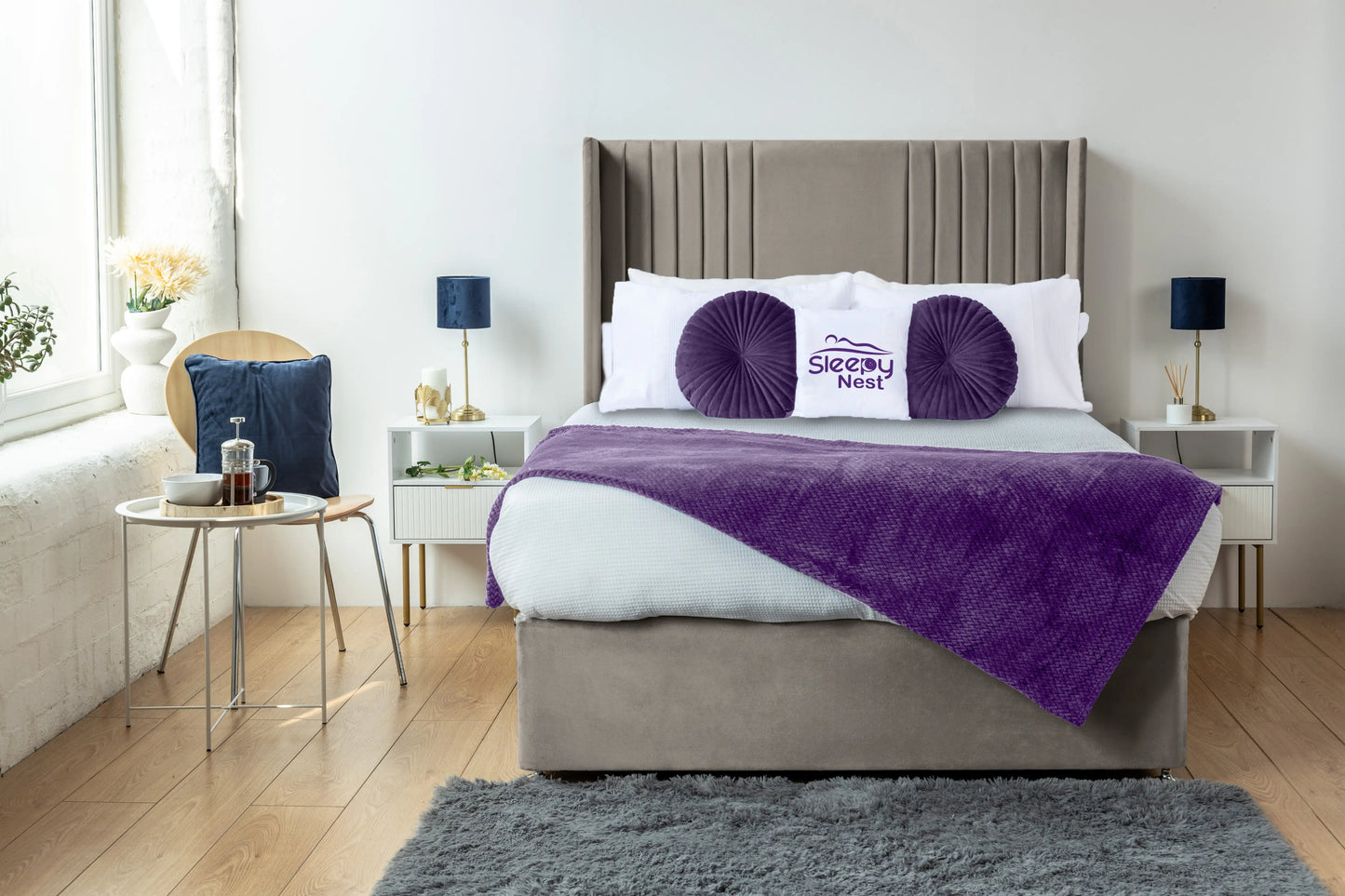 Skyline wingback Divan Bed