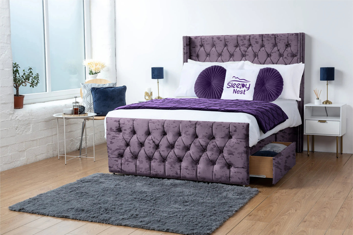 Emily Wingback Divan Bed