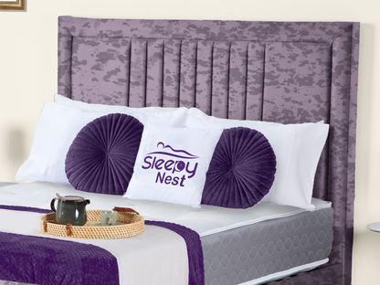 Cannas upholstered bed