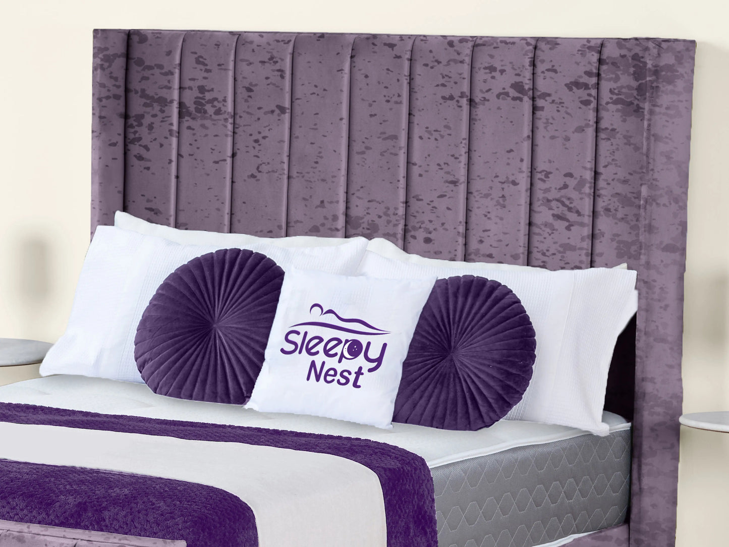 Empire Winged upholstered Bed