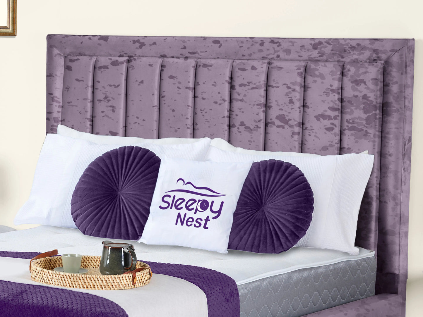 Grand panel Upholstered bed