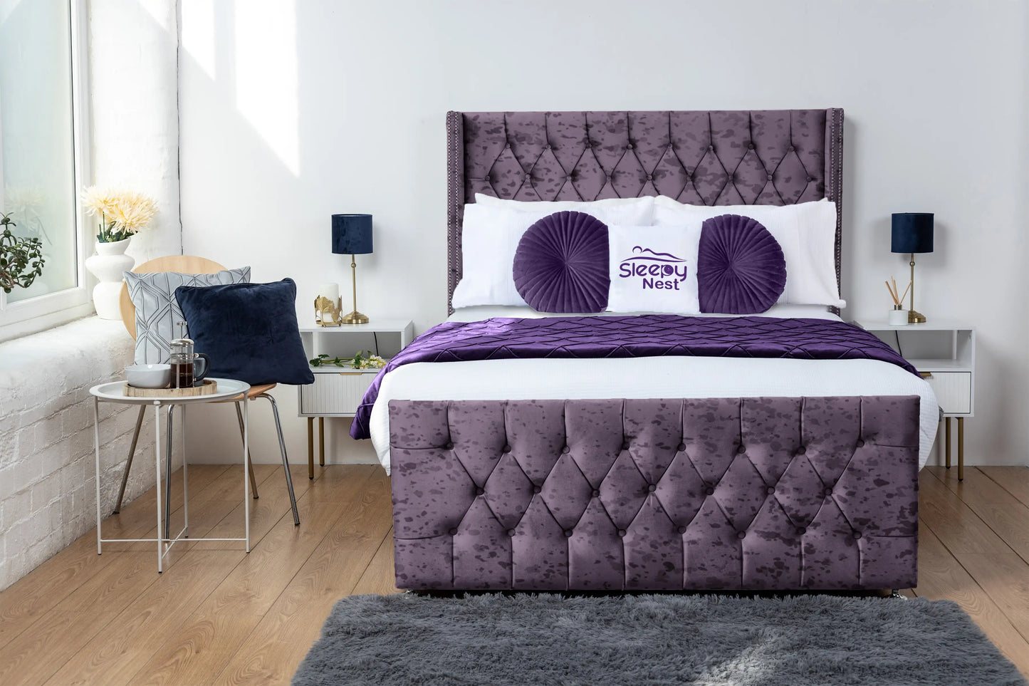 Emily Wingback Divan Bed