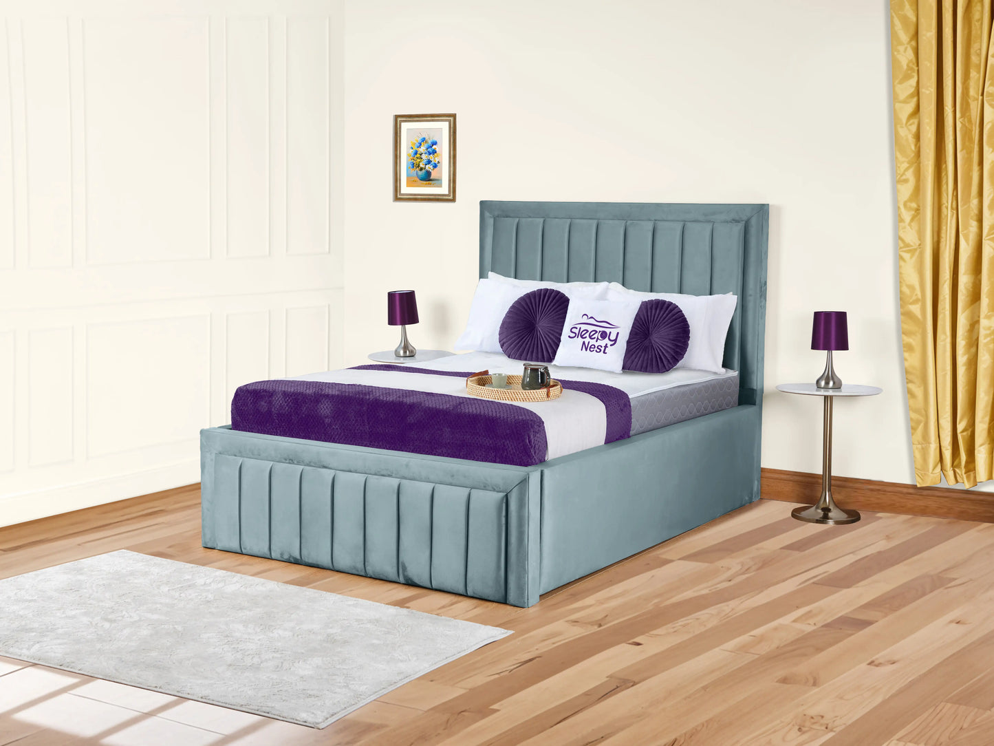 Grand panel Upholstered bed