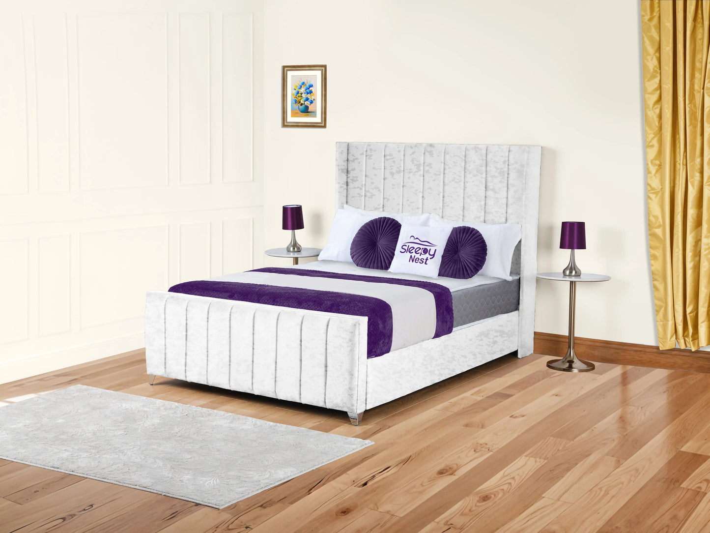 Empire Winged upholstered Bed