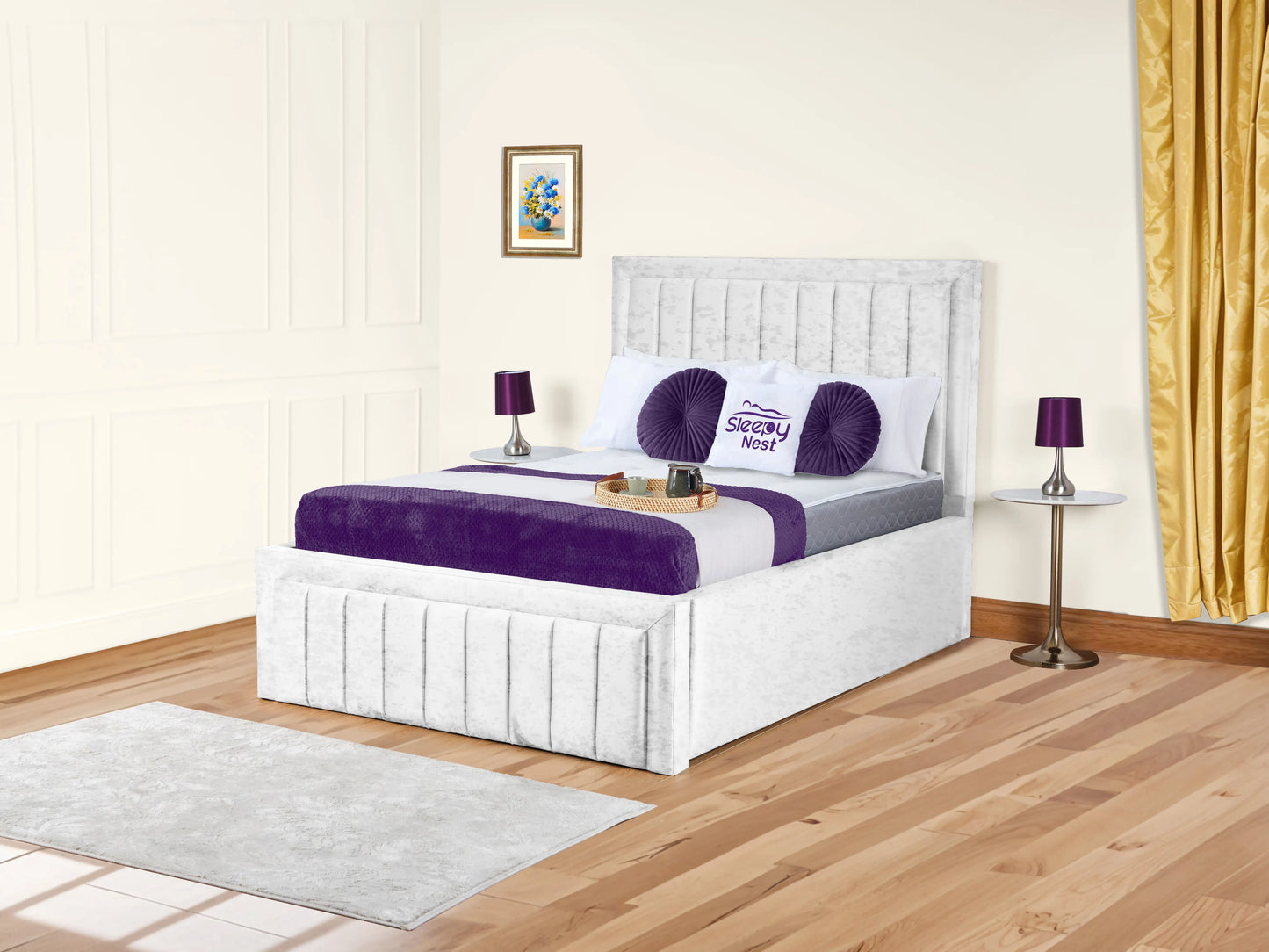 Grand panel Upholstered bed